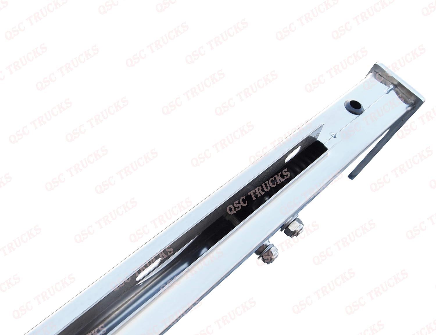 QSC Truck Parts 2.5" Stainless Steel Spring Loaded Mud Flap Hanger Pair w/ 16 LED Lights