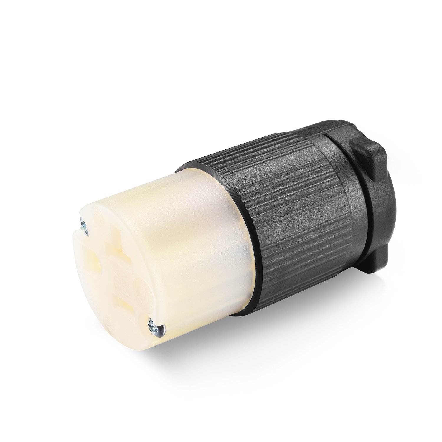 UL Listed NEMA L16-20C Plug Connector Socket Female,20A 20 Amp,AC480V 480 Volt,3 Pole-4 Wire,Grouding,Twist Locking,Black Gray