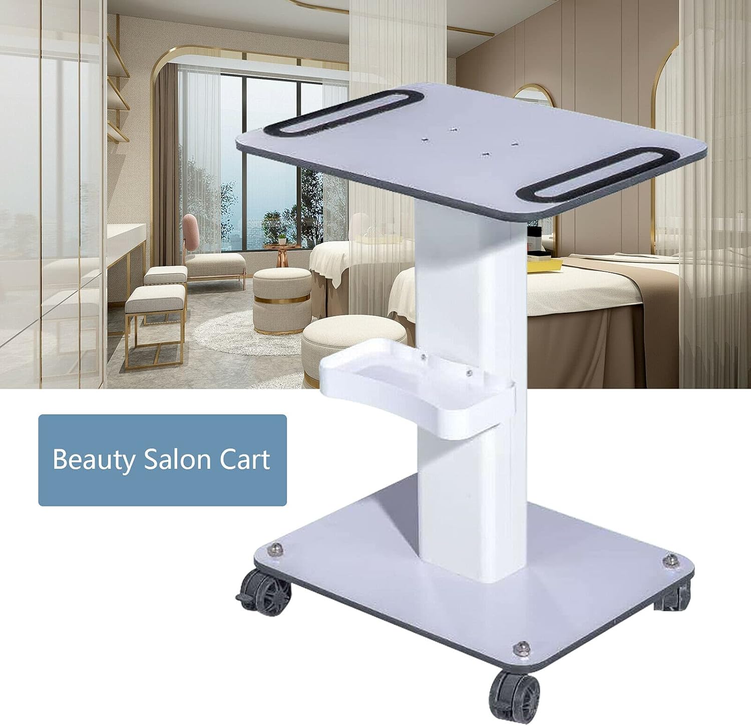 Rolling Trolley Cart for Beauty Salon Equipment, Maximum Load 50kg in