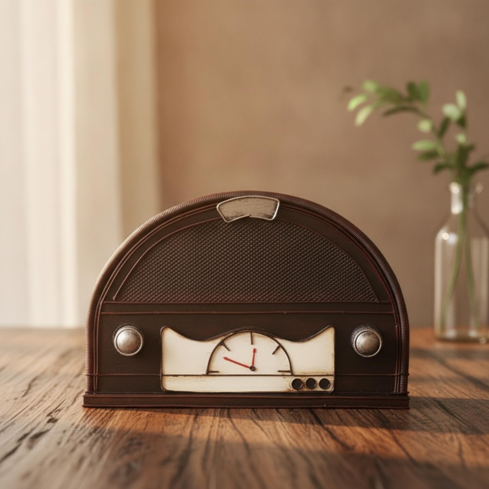 Réplica Retro Mesa corativo Figura corativa Miniatura para Coleccionistas, Cafeterías, Negro, Modelo De Grabadora Retro