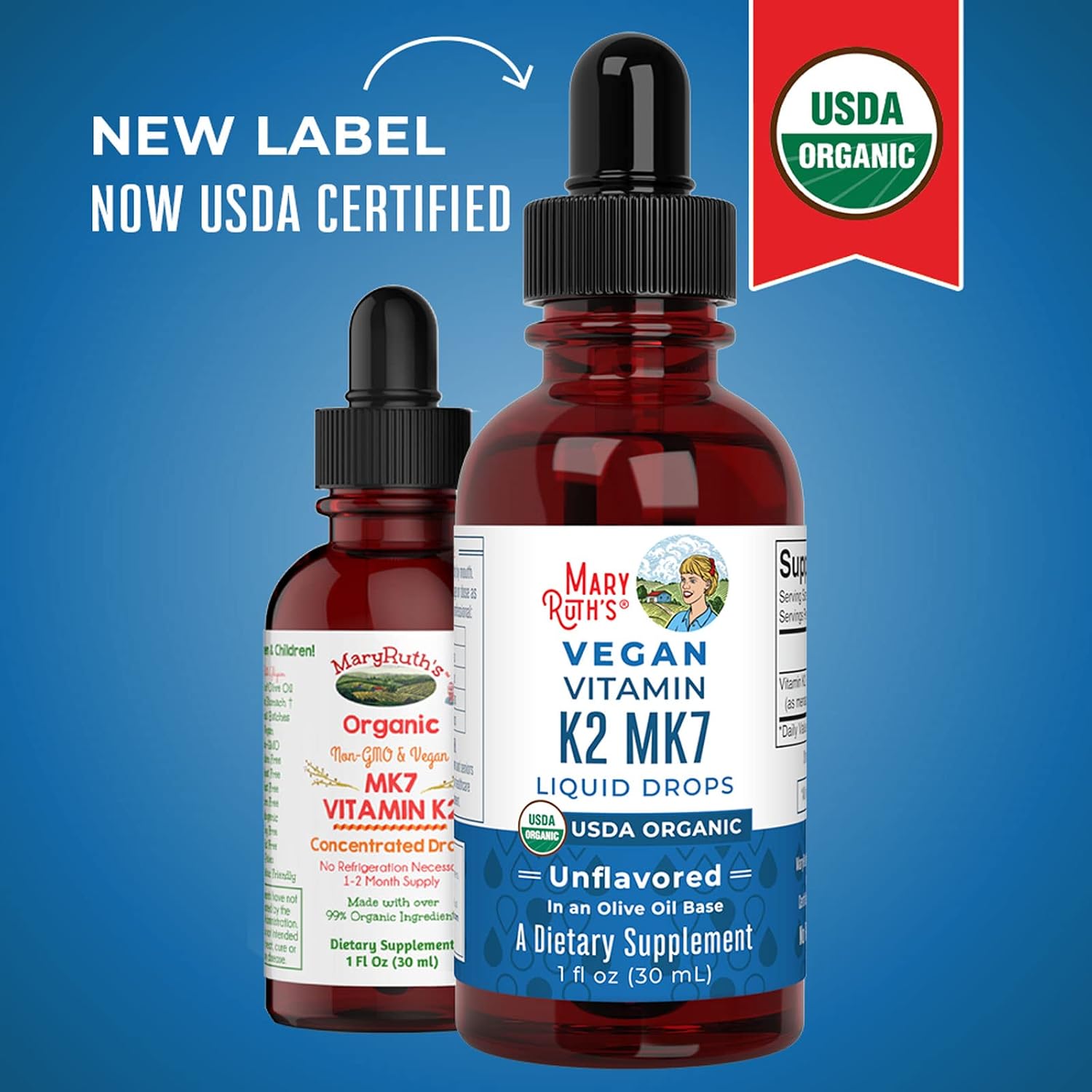 Vitamin K2 MK-7 Liquid Drops Assists Calcium Absorption | 2 Month Supply | K2 Vitamin for Adults & Kids | Vitamin K2 Supplement | Heart & Bone Health | Vegan | Non-GMO | Gluten Free | 1 Fl Oz
