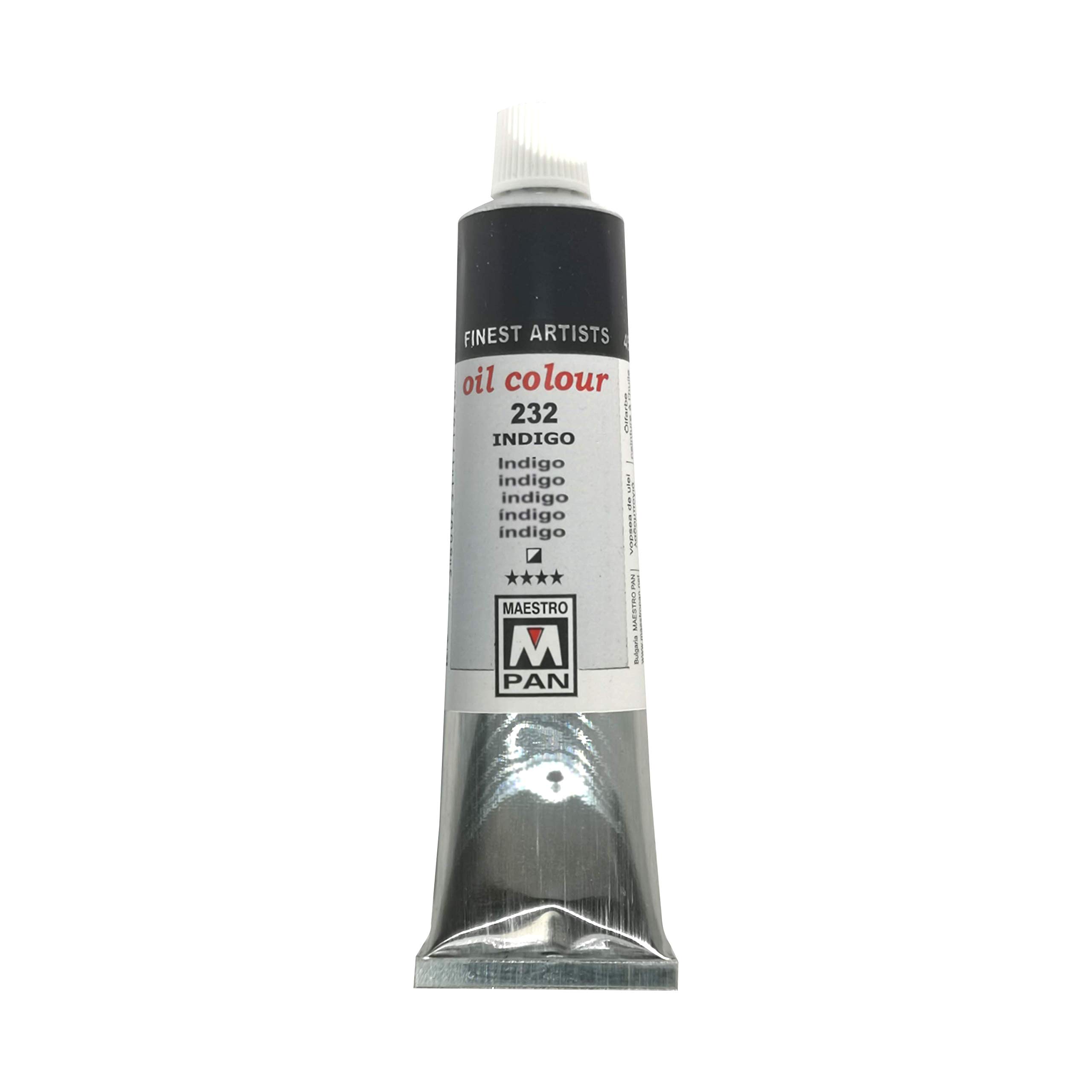 Pintura al óleo para artistas 84 colores Pintura profesional Maestro Pan Tubo de 45 ml (232 Indigo)