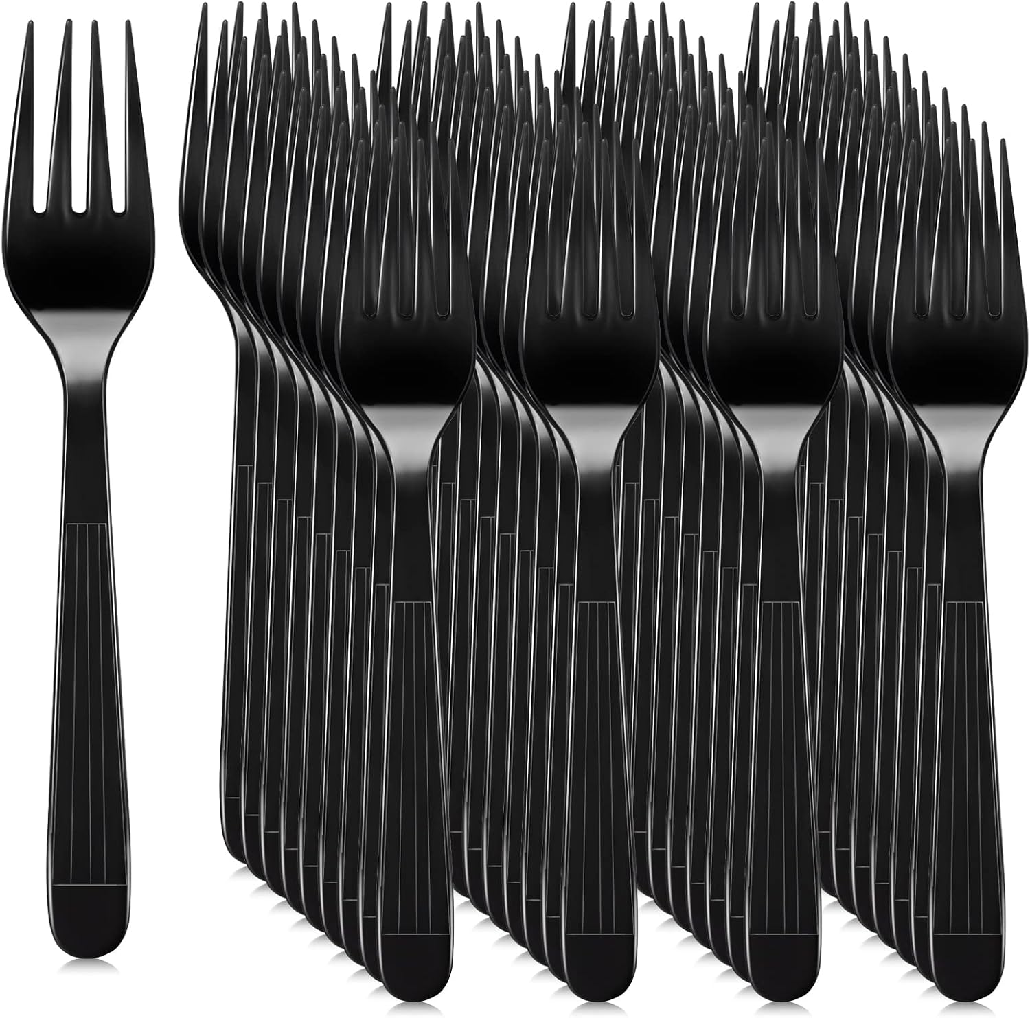 500 Pcs Heavy Duty Plastic Forks 7 Inches Disposable Forks
