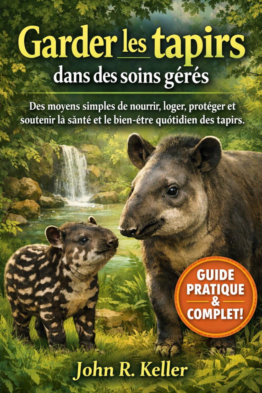 Garder les tapirs dans des soins gérés: Des moyens simples de nourrir, loger, protéger et soutenir la santé et le bien-être quotidien des tapirs