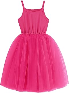 Baby Girls Tutu Dress Sleeveless Toddler Cotton Layered Tutu Dress Infant Tulle Dresses Princess Party Prom Dress - Buy now