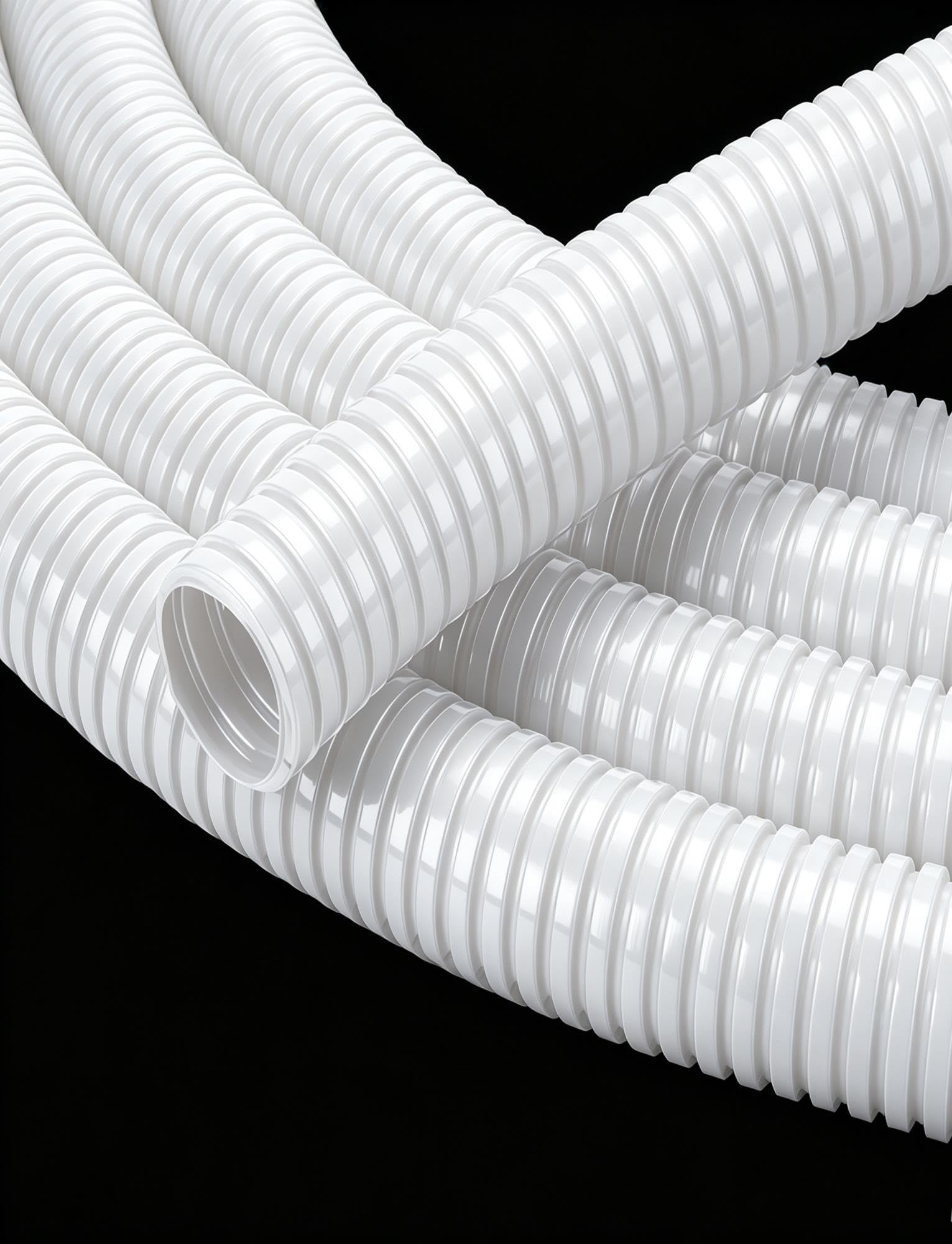 Tubo Corrugado Dividido PA Nylon Ignífugo Protección Cable Flexible