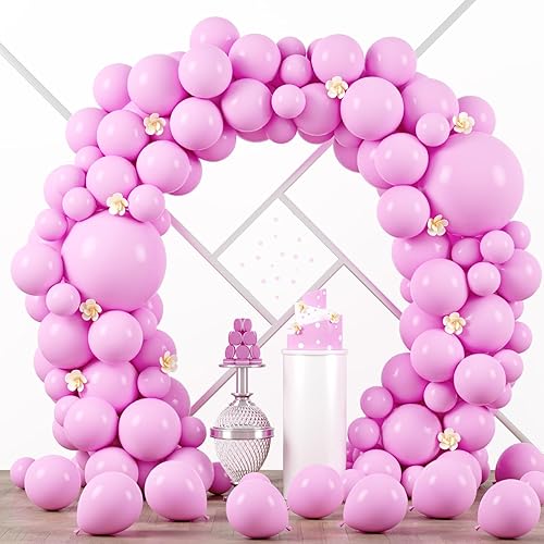 Miniatura 61 de Globos Rosados Retro, paquete de 66 globos de 12 pulgadas de color rosa suave, globos de látex para fiestas de cumpleaños, baby shower, San 07 Retro