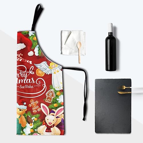 Miniatura 7 de Delantales para mujeres y hombres, delantal impermeable con 2 bolsillos, para peluquero, chef, cocinar, asar, accesorios de cocina, 28 x 33 pulgadas