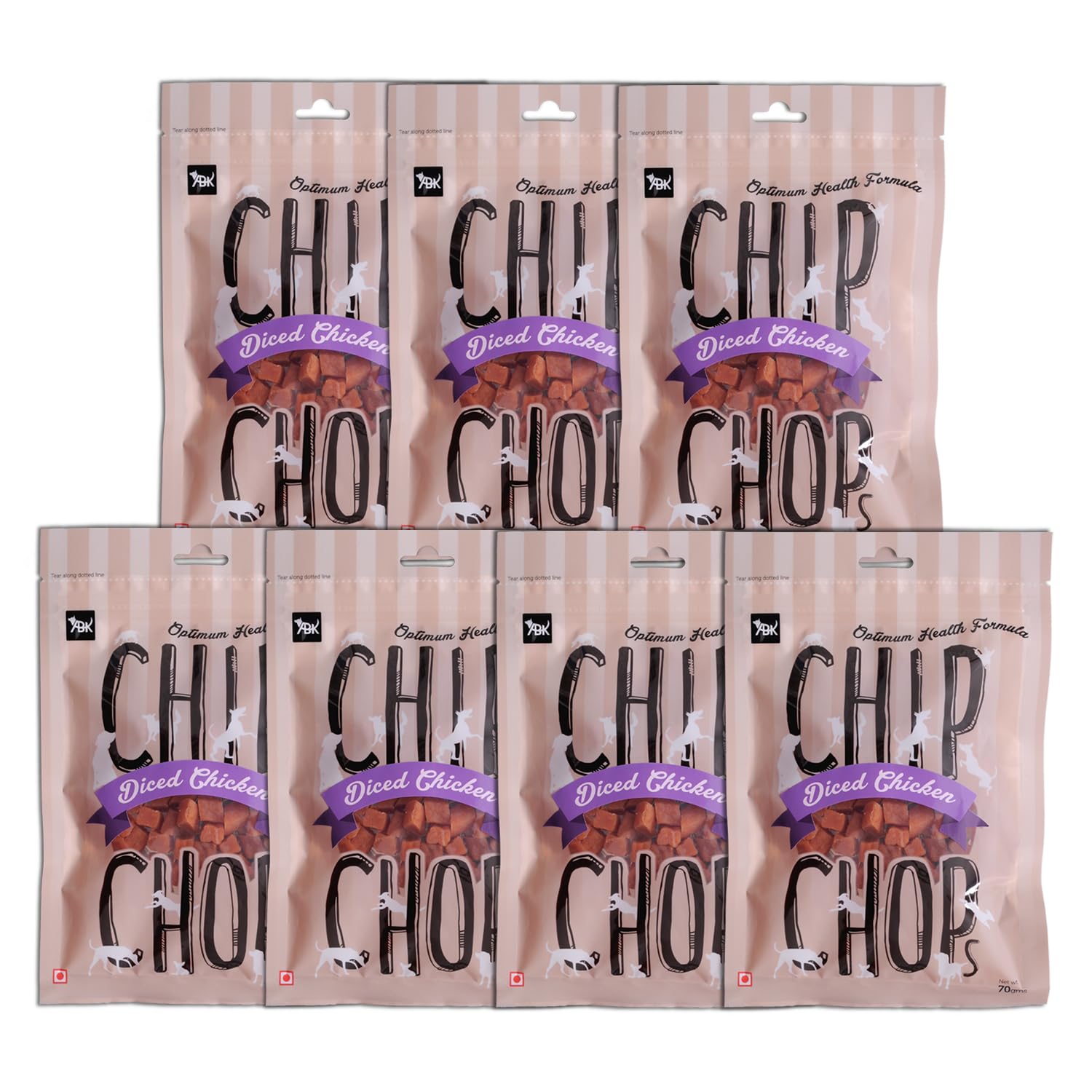 Chip Chops Diced Chicken Dog Snacks High in Protein, Nutritional and Healthy Dog Treats (Pack of 7) (B07K5DCJMX) Amazon Price History, Amazon Price Tracker