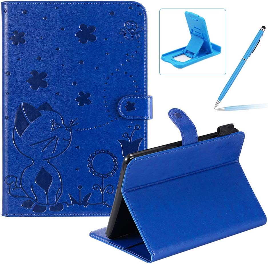 Herzzer Wallet Flip Casse for All-New  Kindle Paperwhite 1/2/3/4 6.0 inch,Cute Cat Bee Floral Embossed PU Leather Folio Stand Case with Auto Wake Sleep Smart Magnetic Cover,Orange : Musical Instruments