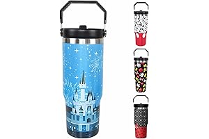 Cute Cartoon Fantasy Castle Water Bottle