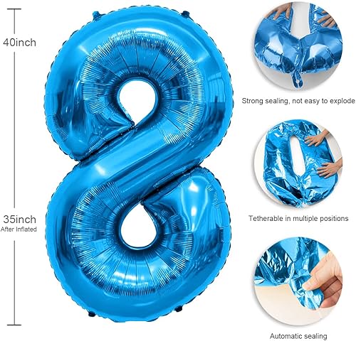 Vista 34 de Globo de número, globos de números de 40 pulgadas, globos de número degradado arcoíris, globo número 1, globo gigante, globo de números de feliz