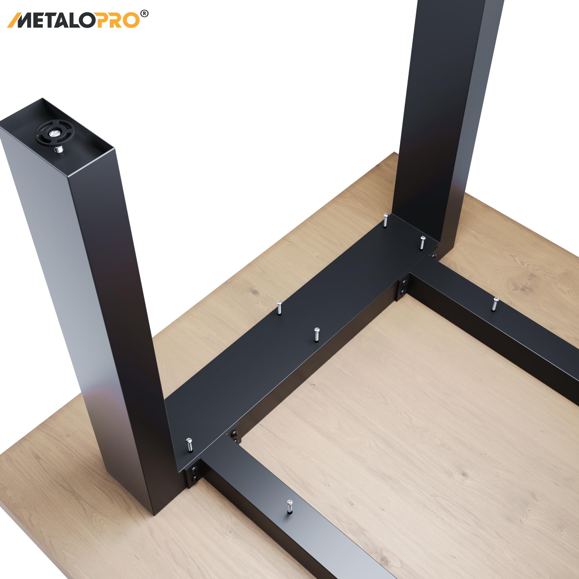 Gambe Tavolo Metallo Acciaio Nero – Struttura Robusta Scrivania Esstisch Tavolino Design Industriale 240x80x72 cm