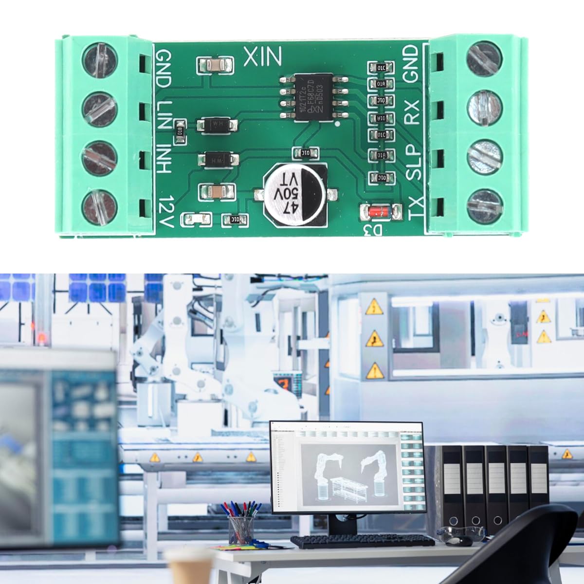 Analizzatore di dati convertitore bus TTL UART-LIN da 1 pezzo TJA1020 K_LINE Scheda transceiver bus dati