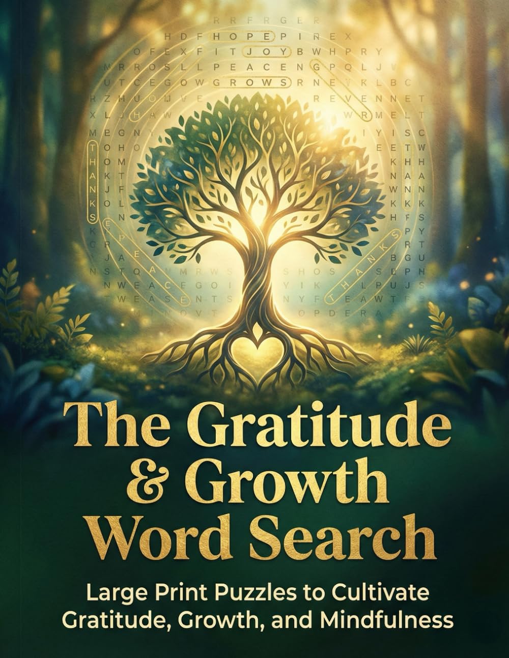 The Gratitude & Growth Word Search: Large Print Puzzles to Cultivate Gratitude, Growth, and Mindfulness