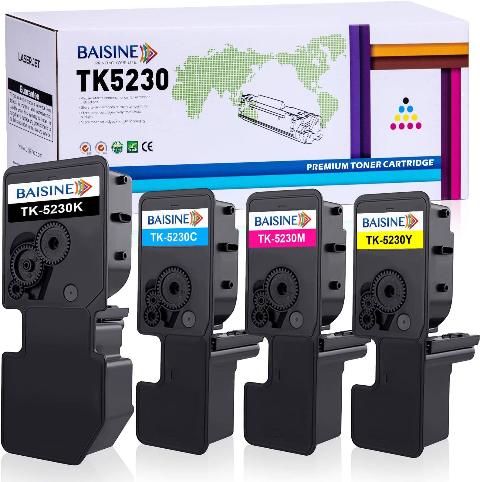 TK-5220Y Toner Kompatibel Für Kyocera ECOSYS Drucker - Gelbe Tonerkartusche Office Quantum