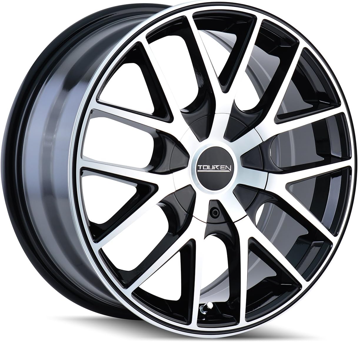 TR60 17x7.5, Bolt Pattern: 5x108/4.5, Offset: 42, BLACK/MACHINED FACE/BLACK RING, set of 1