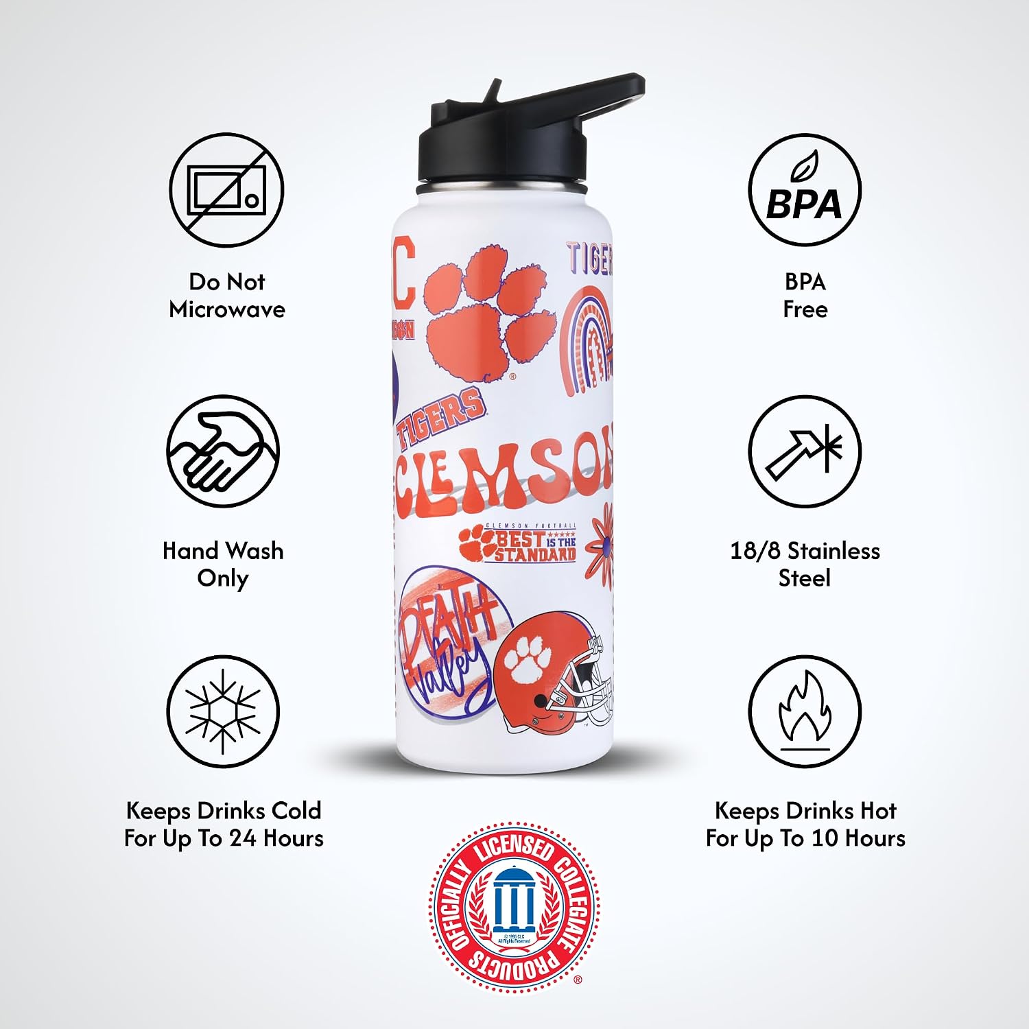 The Memory Company | Licensed NCAA 34oz Team Spirit Water Bottle