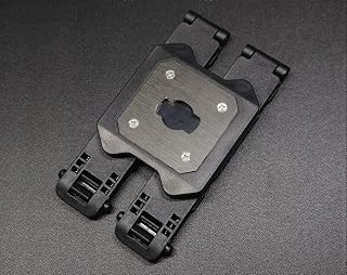 Double MOLLE Camera Mount for Axon Taser Body Camera 2, 3 and 4, Black (Double)