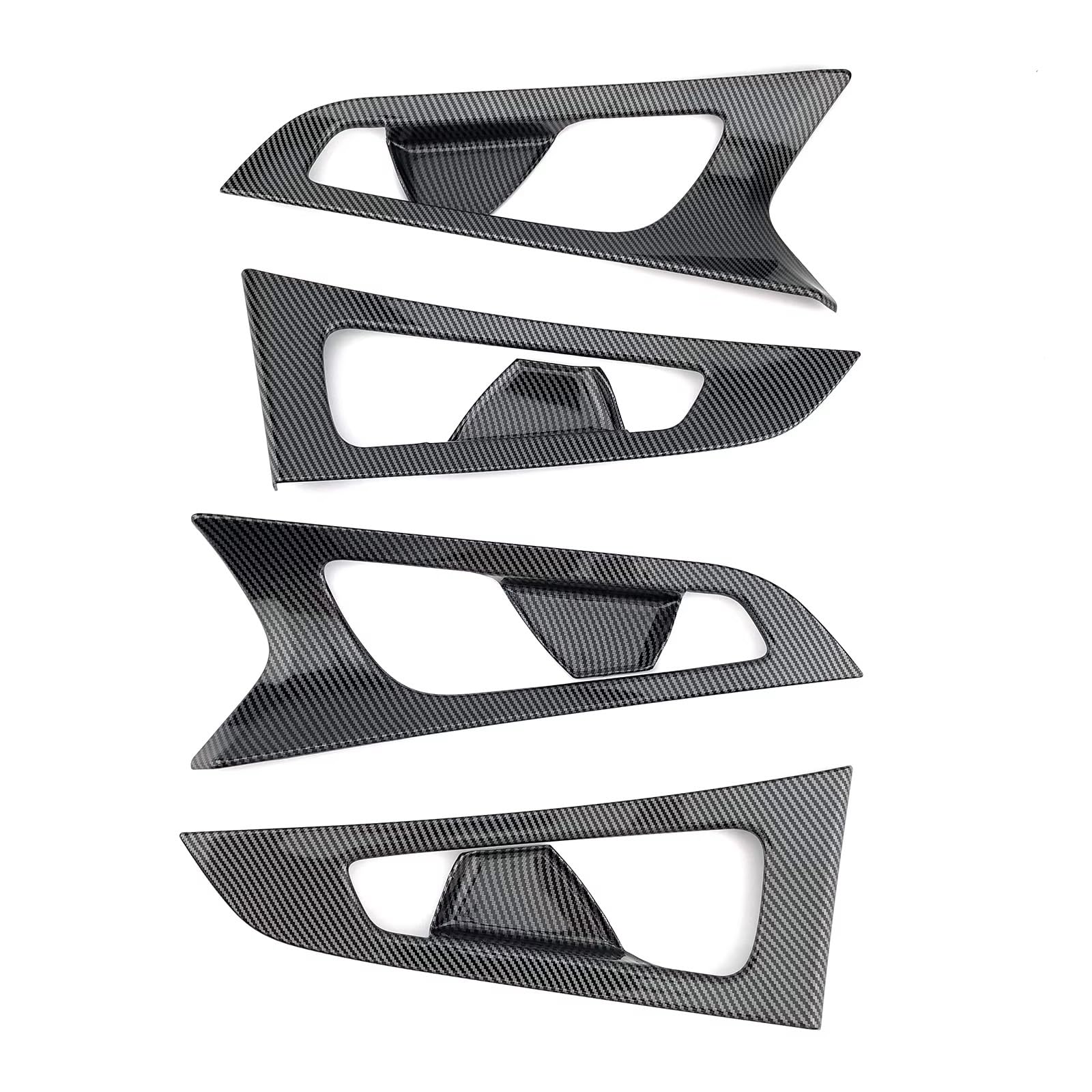 ZJYZYQ Gear Shift Panel for Genesis for G70 Inner Door Handle Bowl Cover Carbon Fiber Style Inside Panel Trim Stripe Interior Moulding
