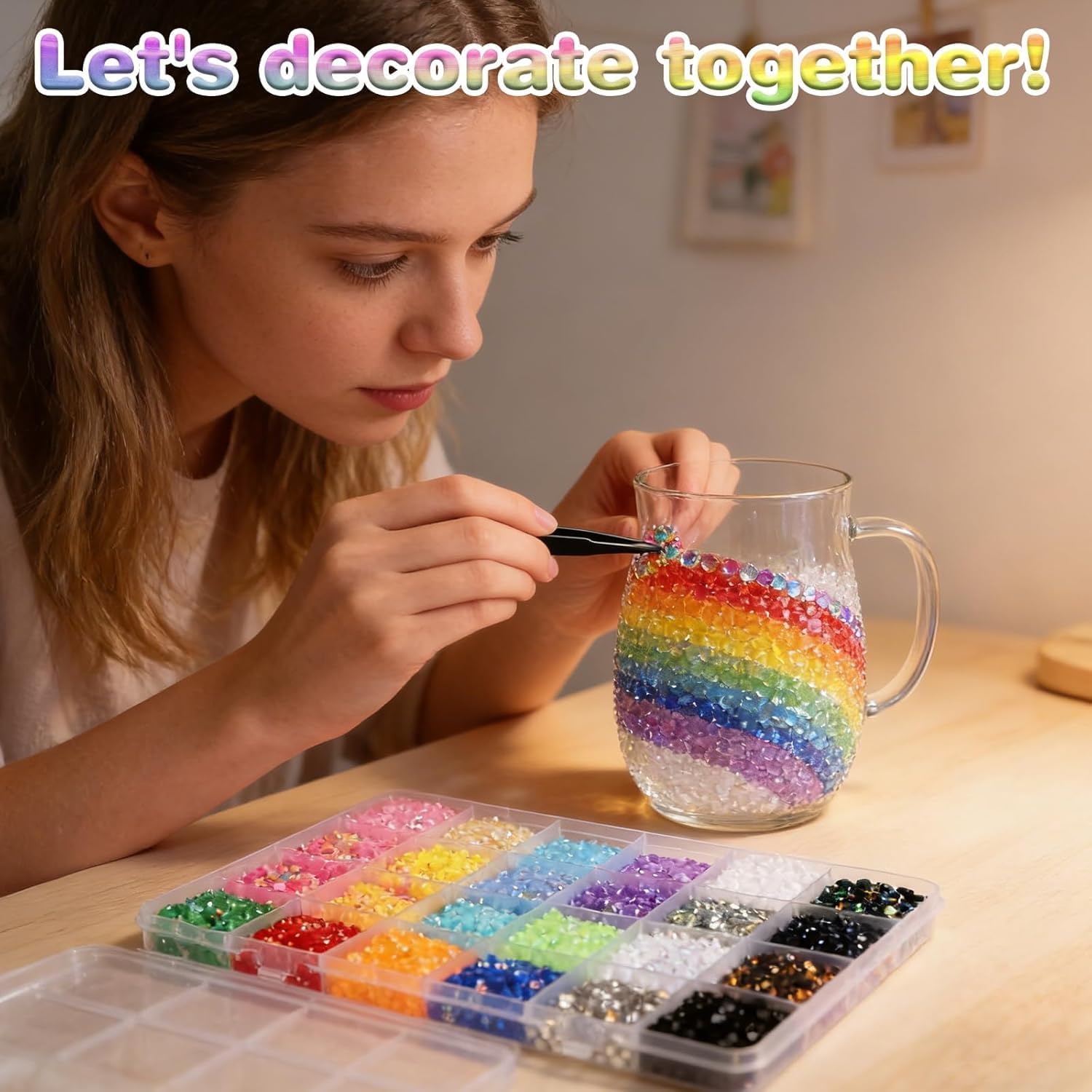 Flatback Rhinestones Kit 32000PCS, 40 Colors 3mm Resin Jelly Rhinestones, Includes 3 B7000 Glue Bottles, for Nail Art, Shoes, Clothing, Crafts & DIY