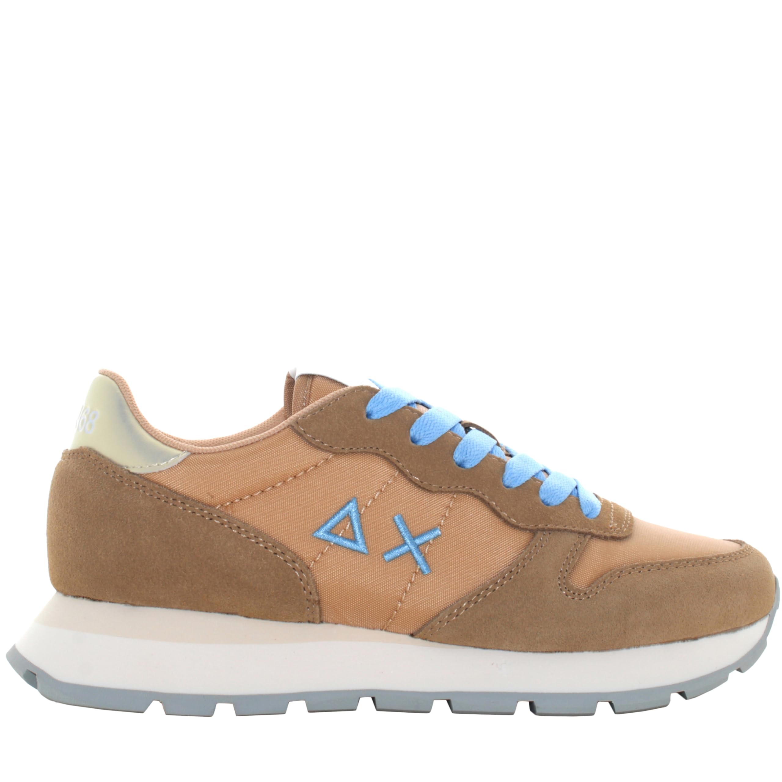 SUN68 Sneakers Donna Basse Z35201 16 Ally Solid Nylon Taglia 36 Beige