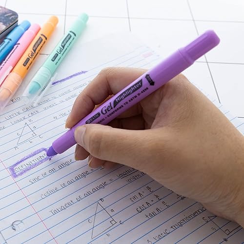 Miniatura 6 de BAZIC - Bolígrafo resaltador de gel, resaltador de la Biblia, no se traspasa (12paquete), 2 paquetes