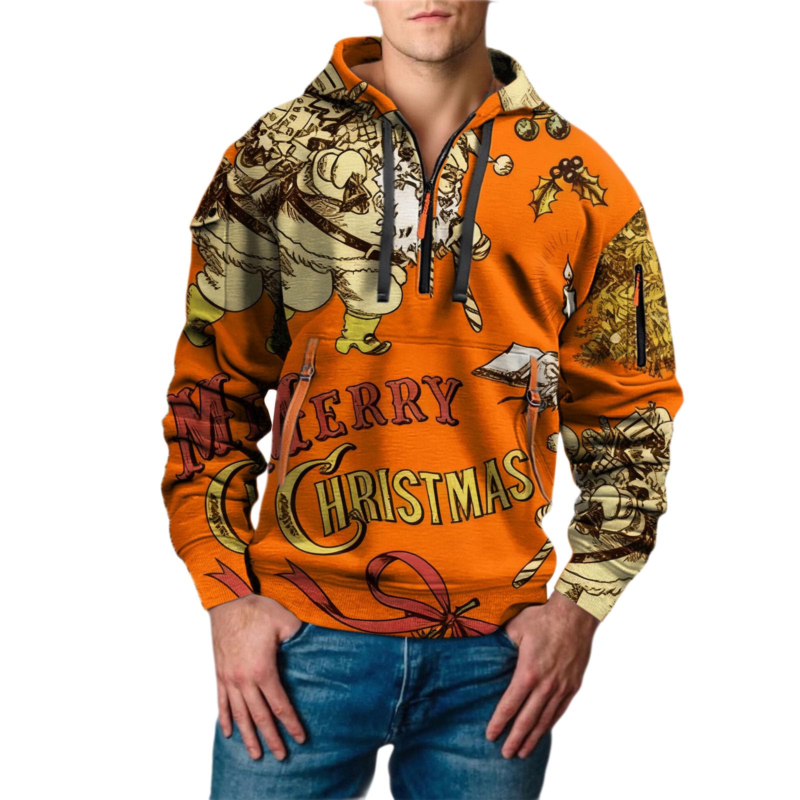 Ropa De Verano Hombre Sudadera con Capucha Juvenil Y Moderna para Hombre, Ideal Otoño E Invierno, Camiseta Estampada En 3D Flores Dinámicas. Chaqueta Vestir (Coffee, L) Kit Pesca