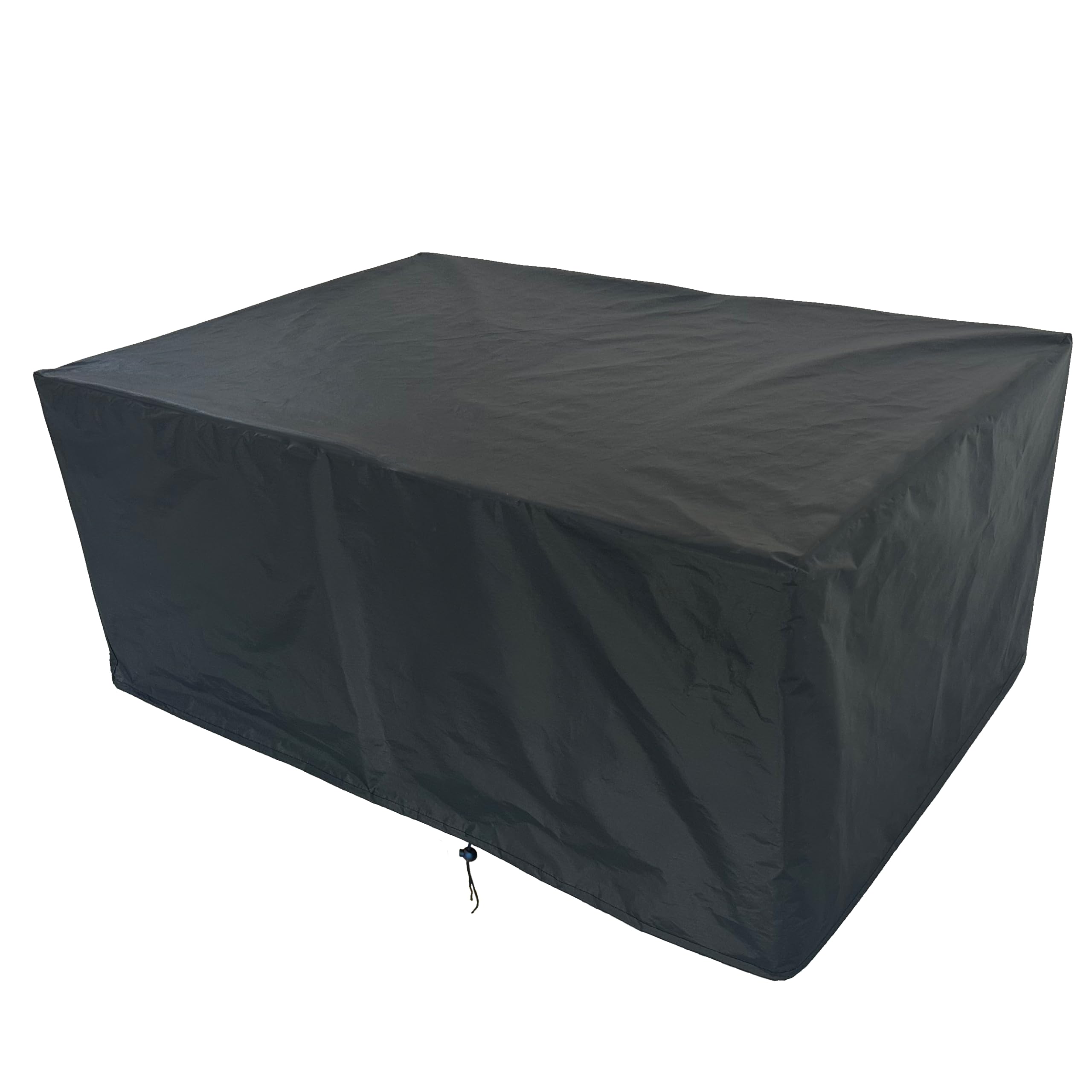 Patio Furniture Covers Rectangular, round customizable sizes,made of 300D waterproof Oxford cloth,dustproof,windproof,UV-proof,Protecting Outdoor Furniture and Equipment (Black1, Rectangular)