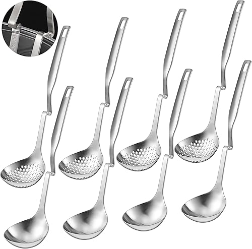 Miniatura 9 de Set de Cucharón Ranurado para Ollas Calientes Patelai de Acero Inoxidable, Cucharón para Sopa, Colador, Cucharones, Utensilio de Cocina para Ollas