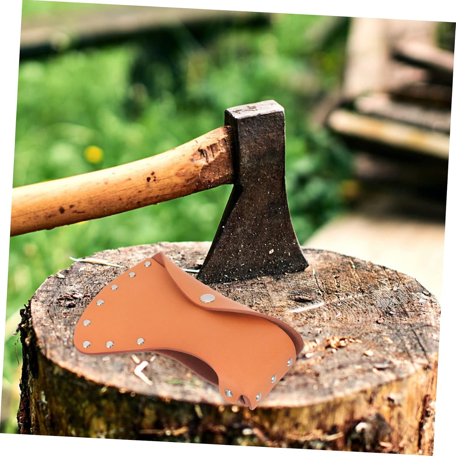 Hatchet Protective Cover Outdoor Camping Axe Sleeve Heavy Duty Leather