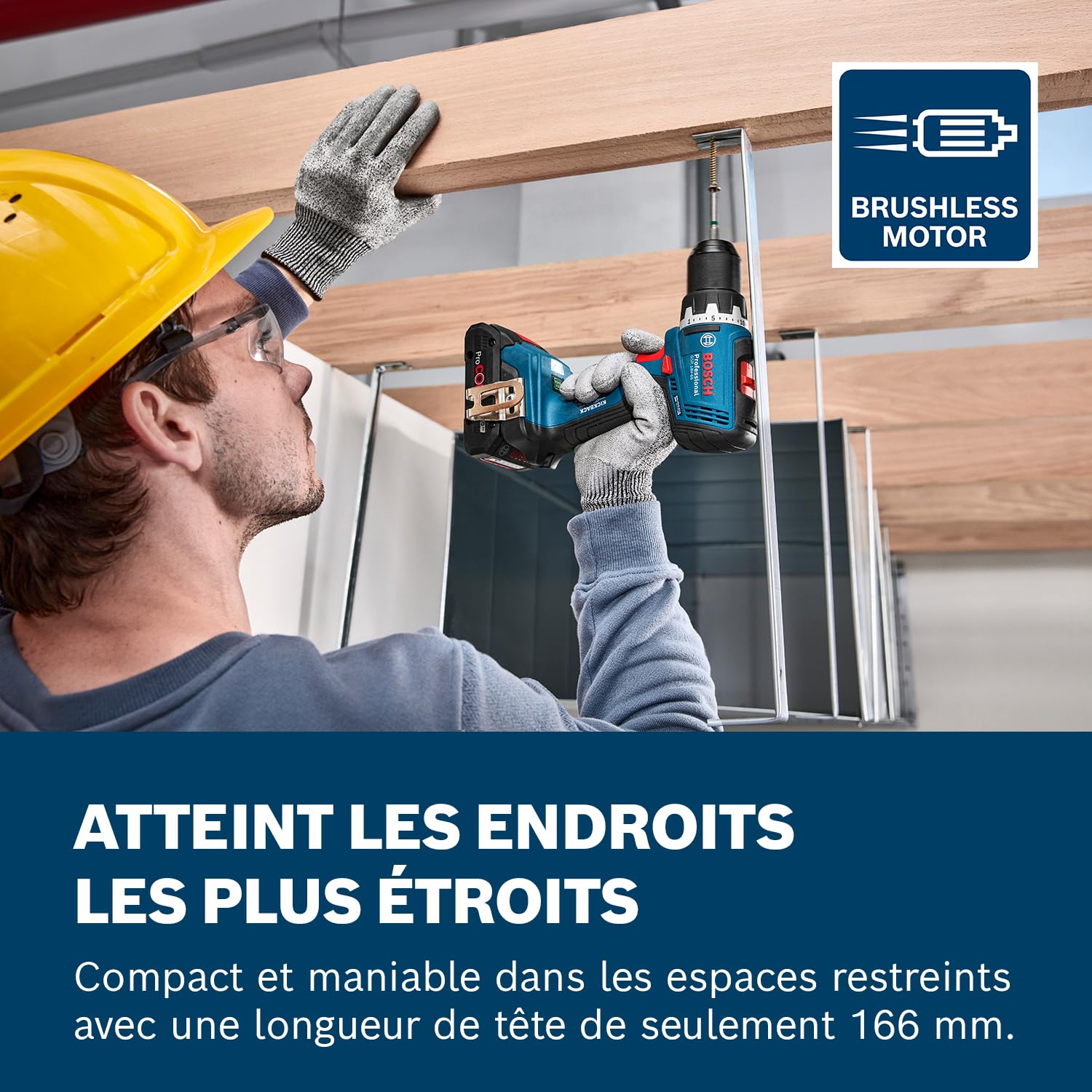 Bosch Professional GSR 18V-65 Perceuse-visseuse sans fil 18V Moteur sans balais 2×5.0Ah L-BOXX