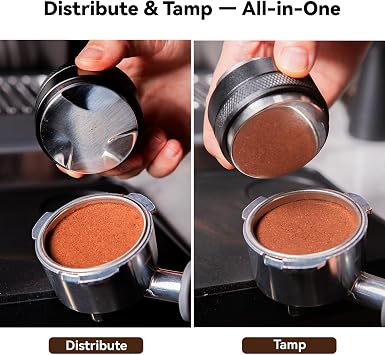 54mm Espresso Accessories Kit: Espresso Tamper & Distributor, WDT Tool