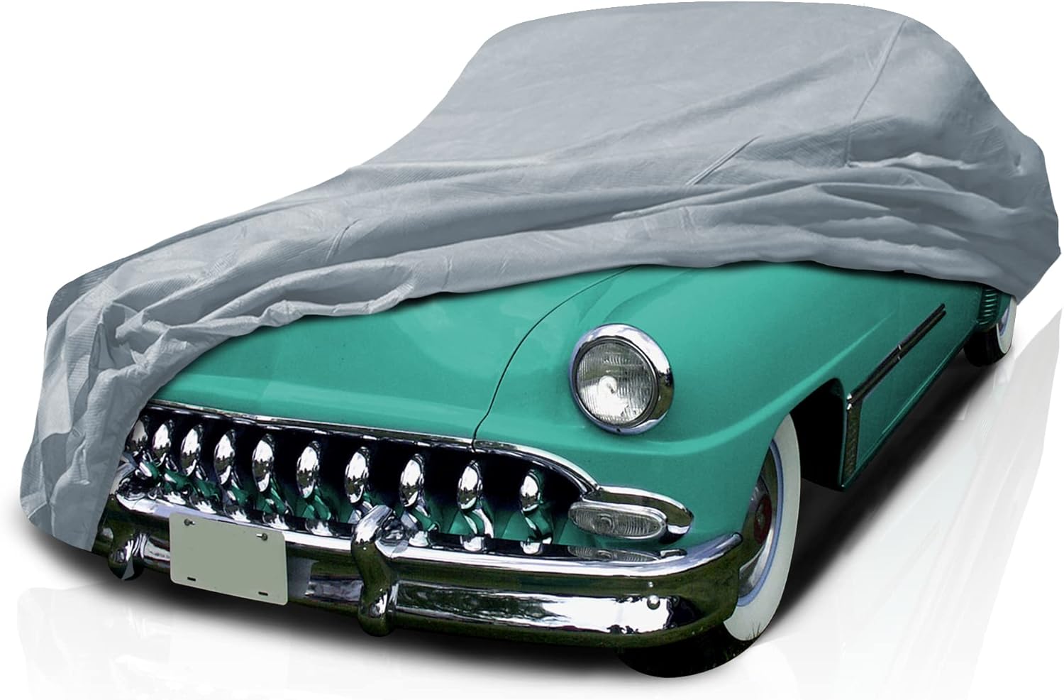 5 Layer Car Cover for Chevrolet Fleetline 1941-1951 Sedan 2-Door, Semi Custom Fit Full Coverage Pollution, Dust, Sun, Snow, Rain, Hail All Weather Protection, Breathable