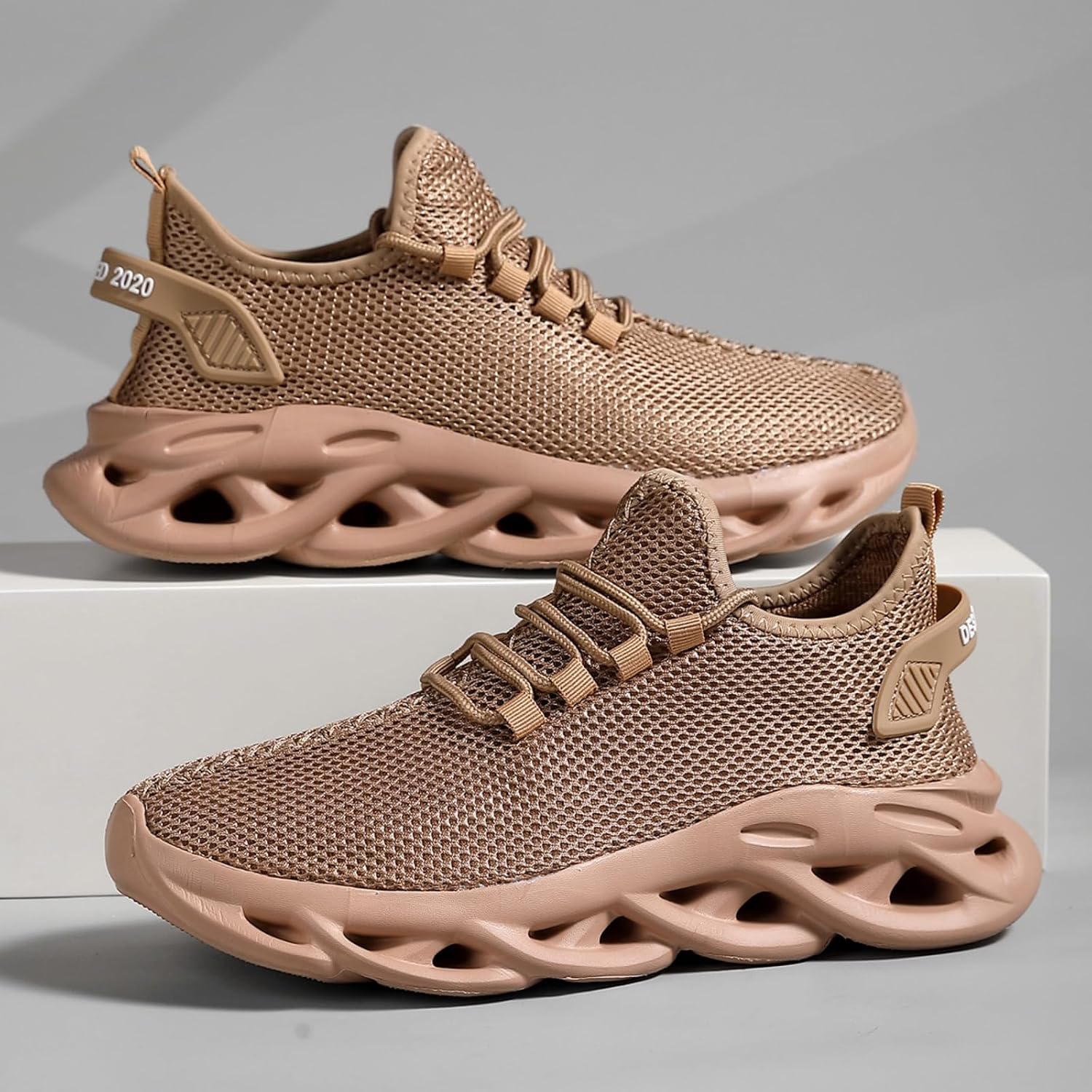 Mens Running Tennis Casual Walking Shoes Lightweight Breathable Jogging Sneakers Waterproof Non Slip Comfort Leisure Shoes Outdoor Gym Workout Training Sports Sneakers Fashion - Image 4