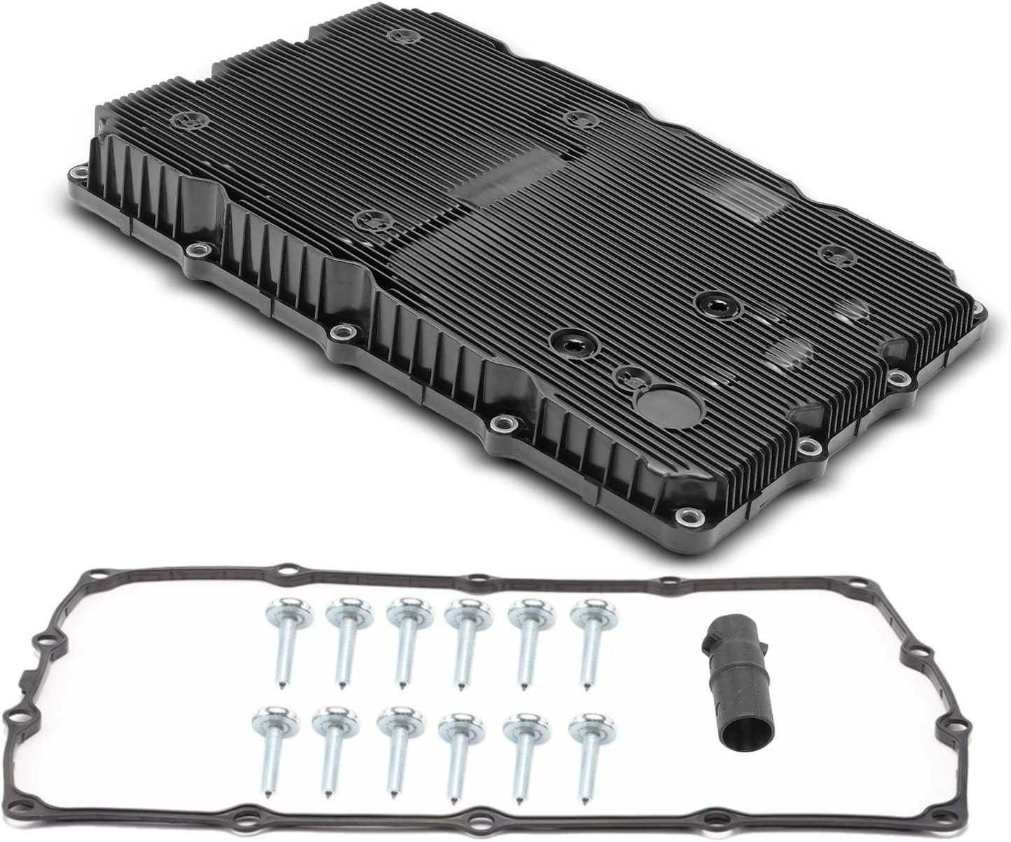 A-Premium Transmission Oil Pan with Drain Plug Compatible with Hyundai Genesis 2013-2016, Genesis Coupe 2013-2016, Equus 2012-2016 & Genesis G80 2017-2020, G70 2019-2020, G90 & Kia K900, Stinger