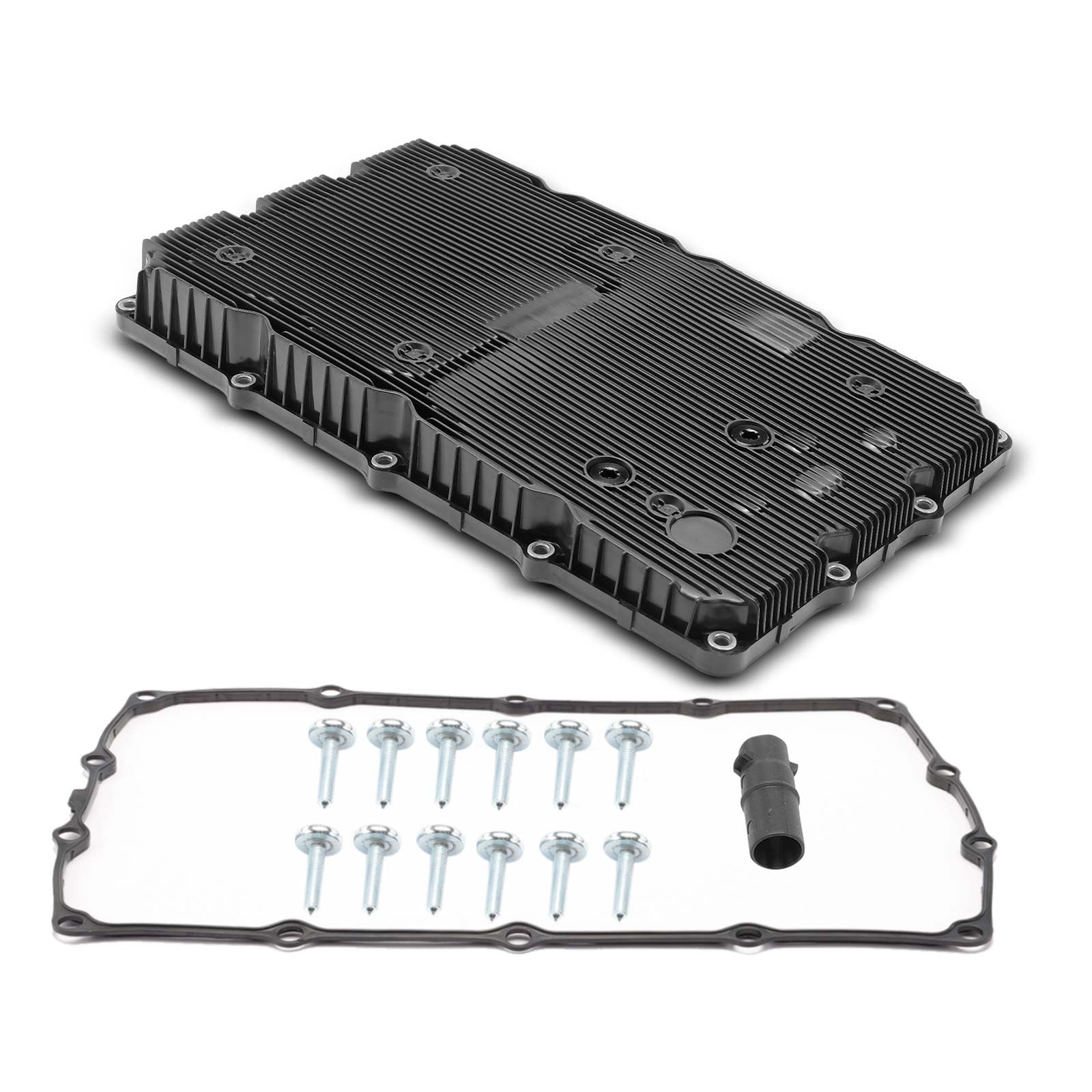 Photo 1 of A-Premium Transmission Oil Pan with Drain Plug Compatible with Hyundai Genesis 2013-2016, Genesis Coupe 2013-2016, Equus 2012-2016 & Genesis G80 2017-2020, G70 2019-2020, G90 & Kia K900, Stinger