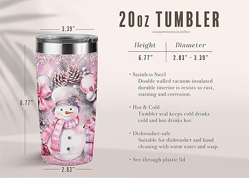 Miniatura 3 de Regalos de Navidad para mujeres, vaso de viaje aislado de acero inoxidable de 20 onzas, taza de café, regalos de Navidad para mamá, papá, hijo,