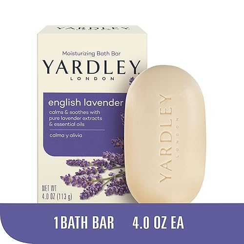 Miniatura 6 de Yardley Jabón en barra de avena y almendras, avena y almendras, 4 onzas y barra de baño hidratante natural de lavanda inglesa Londres, 4.25 onzas