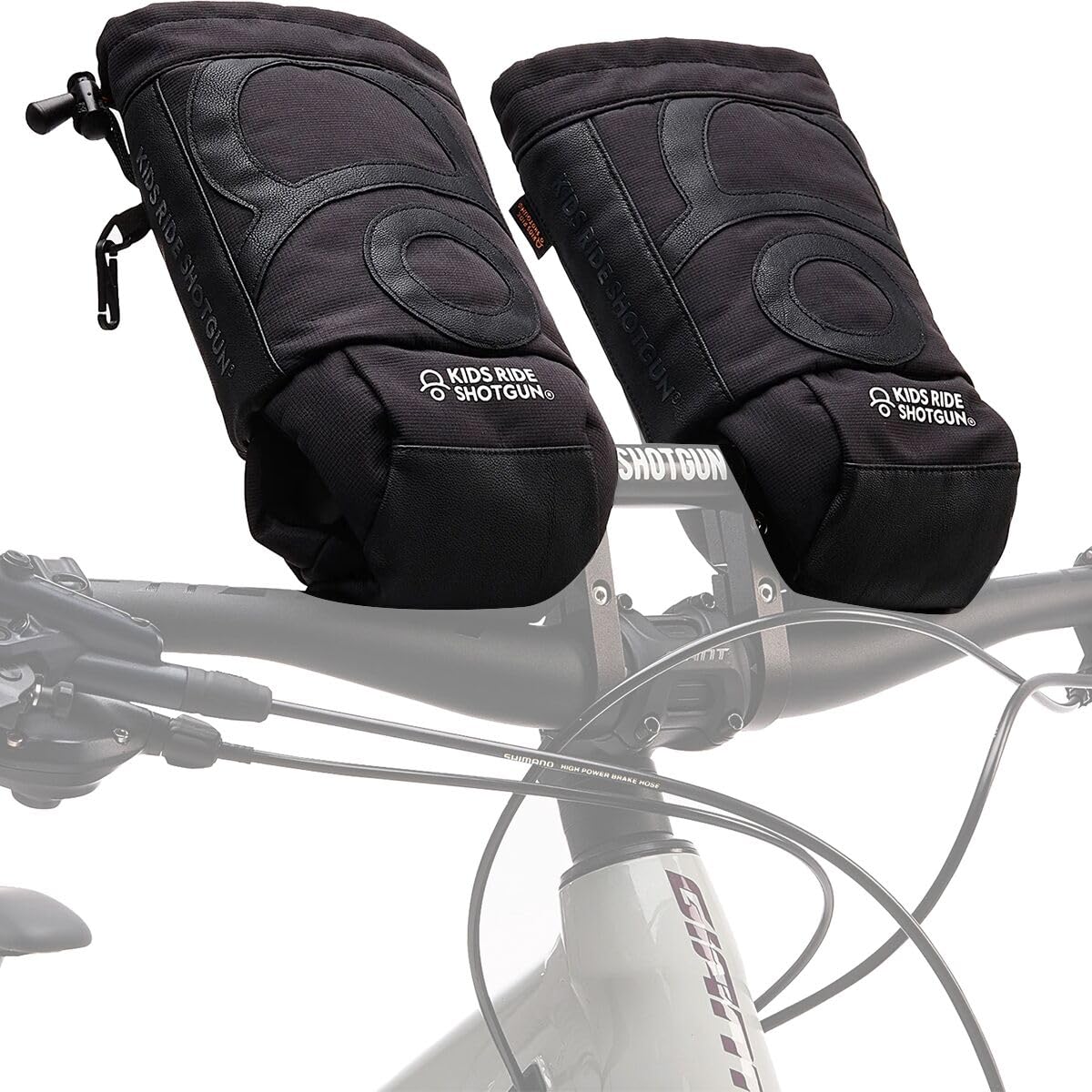 Kids Ride Shotgun Pogies Lenkerstulpen, Schwarz, KRS-APP-PGS-01