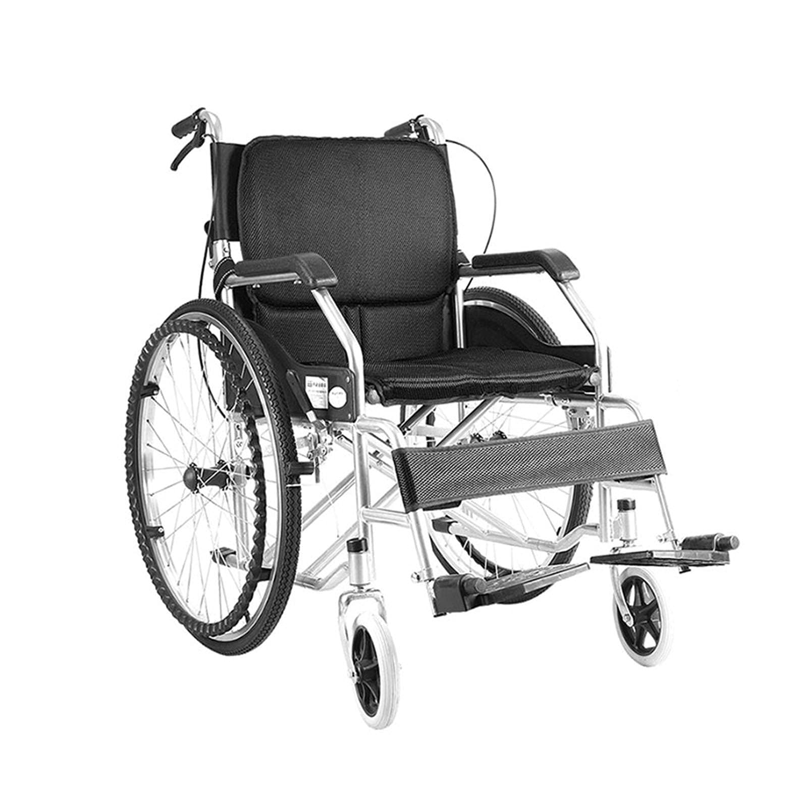 Sillas De Ruedas Ligeras, Silla De Ruedas Manual, Ligera, Multifuncional, Totalmente Tumbada, Reclinable, para Sillas De Ruedas Y Carritos con Necesidades Especiales,Black
