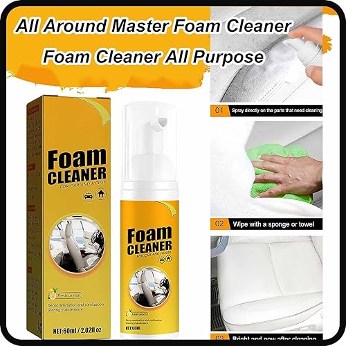 Miniatura 4 de All Around Master Limpiador de espuma, limpiador de espuma multiusos, limpiador de espuma multiusos para automóvil, limpiador de espuma mágica