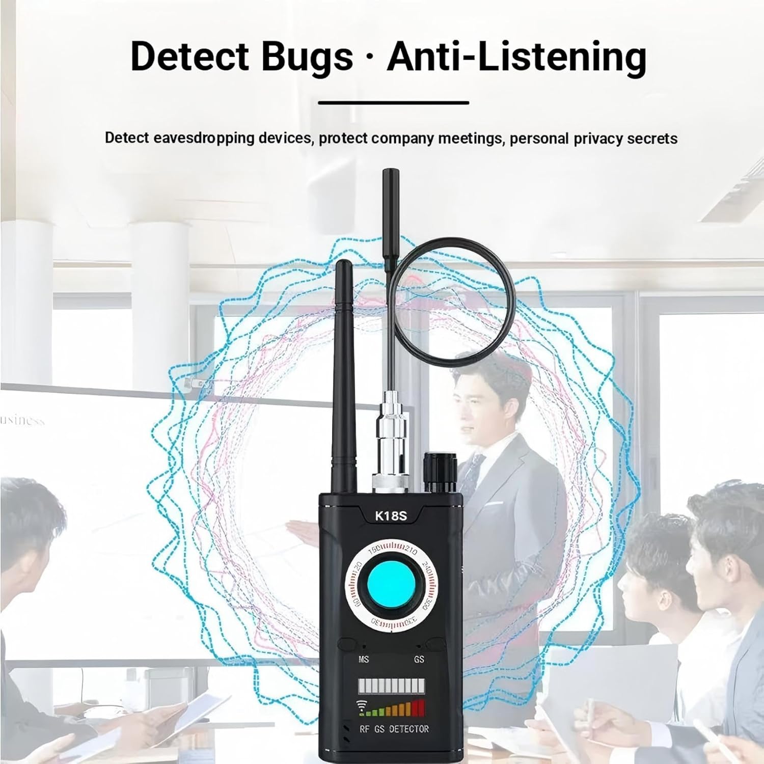 Hidden Camera Detector, GPS Tracker, and Infrared Camera Three in one Anti spy Detector for Easy Portability. Suitable for Hidden Device detectors in Airbnb, Hotels, bathrooms, Homes, and Offices