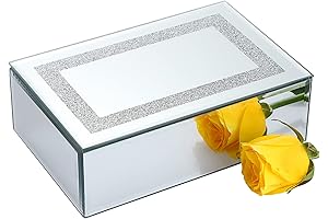 Luxurious Glass Mirrored Box: Illuminate Your Treasures