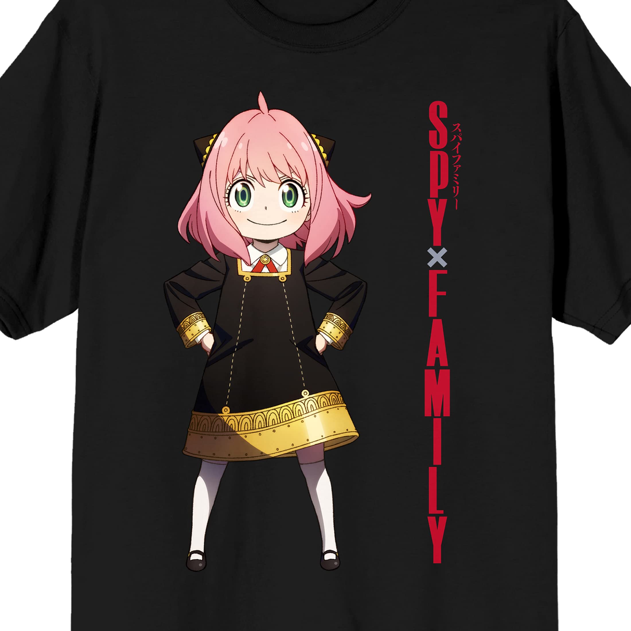 Spy X Family Anya Forger Men's Black T-Shirt -Medium