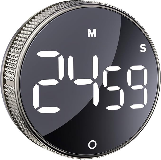 Blue Snail Kitchen Timer, Productivity Timer with LED Digital Display