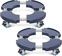 Vista 14 de VANCASTLE Soporte para plantas con ruedas, base de rodillo para plantas de alta resistencia ajustable de 15 a 22 pulgadas, base de rueda Palnt 440