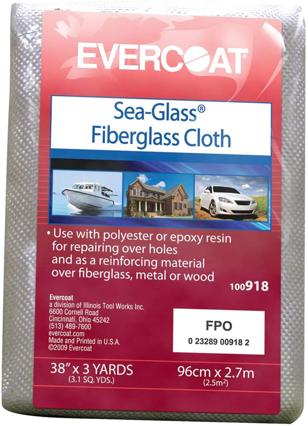Fibre Glass Evercoat 100918 Fiberglass Cloth - 6 oz.