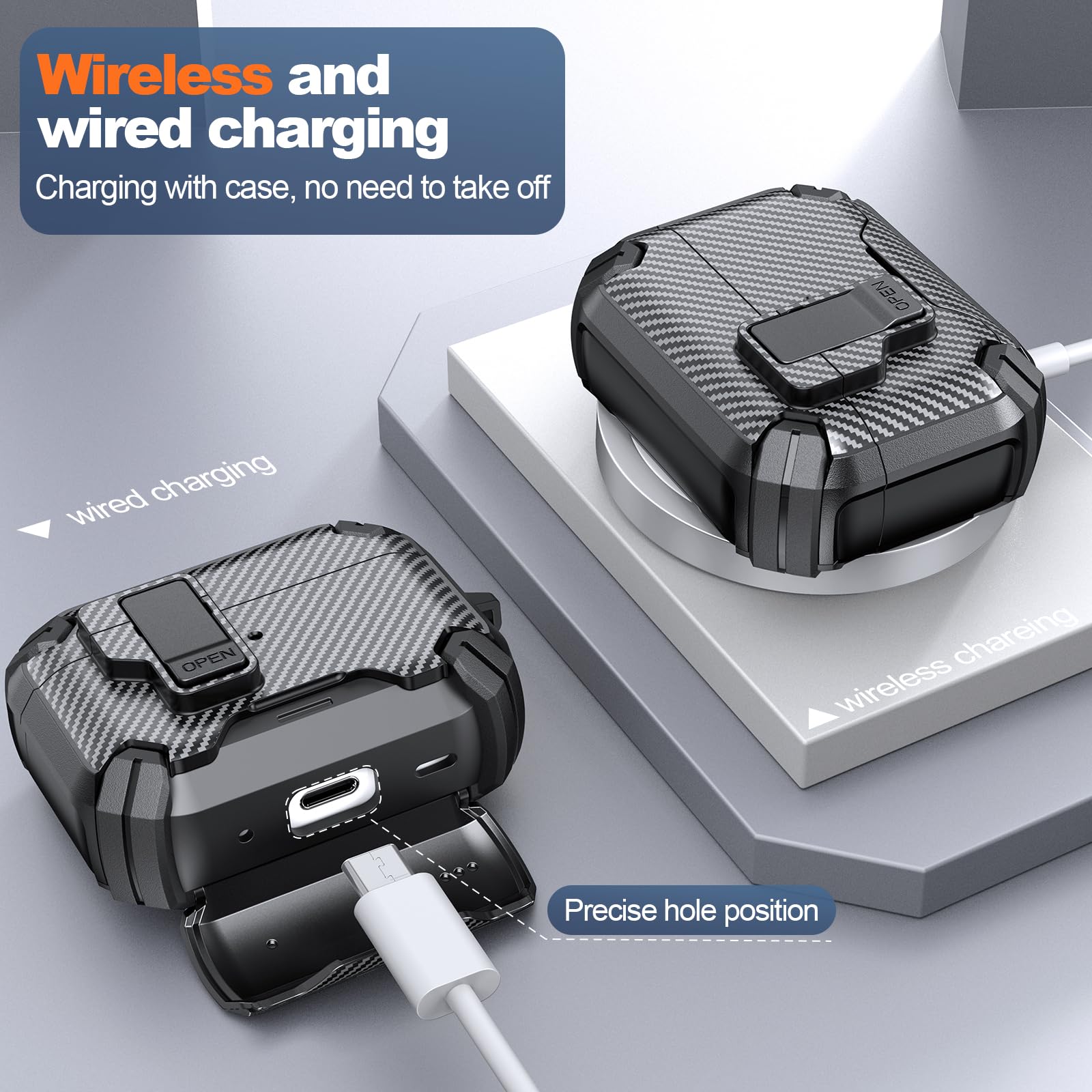 Amazon.com: for AirPods Pro 3 Case with Magnetic Lock, Magsafe