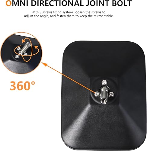 Miniatura 2 de Doors Off - Espejos retrovisores para Jeep Wrangler JK JL 4XE Gladiator JT 2007-2025 Accesorios de montaje en bisagra de puerta, antivibración,